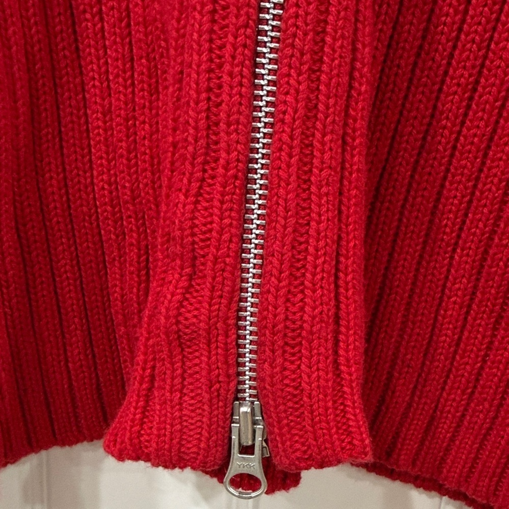 EUC Vintage Y2K Marsh Landing Red Zip-up Sweater Jacket - Picture 4 of 5